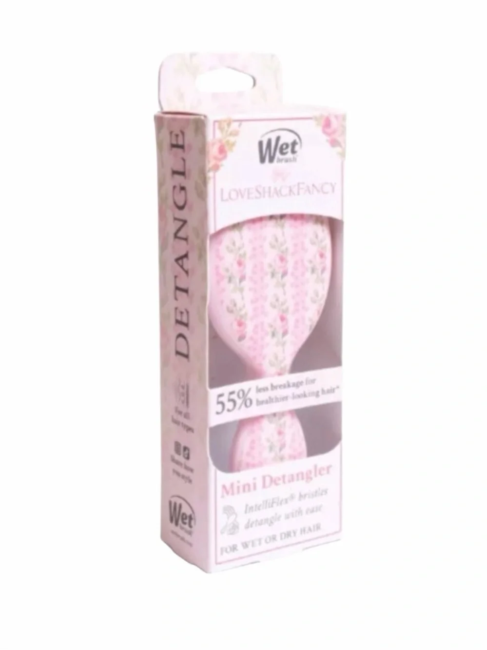 NWT LoveShackFancy x Target – WetBrush Blooming Heirloom Mini OG Detangler Brush
